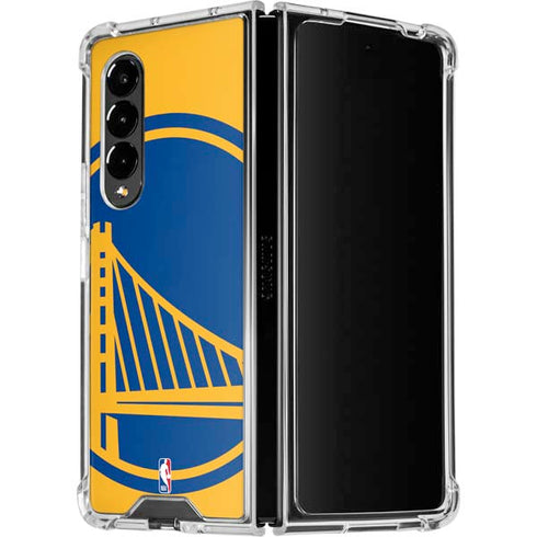 NBA Golden State Warriors Large Logo Galaxy Z Fold4 5G Clear Case